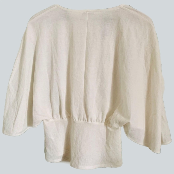 ZARA White Button-Up Blouse โ Size S - Picture 4 of 5